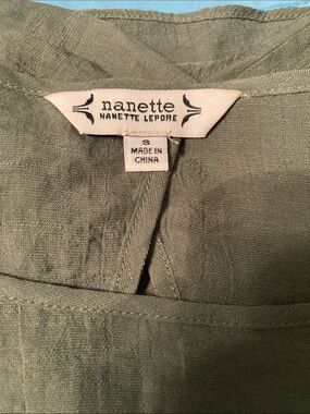 Nanette Lepore Olive Tunic Top